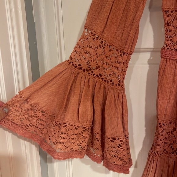 Free People lace and subtle tie-dye dress - Picture 2 of 12